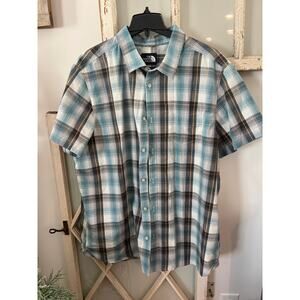 The North Face size XXL plaid button down shirt